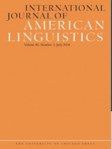 International Journal Of American Linguistics期刊