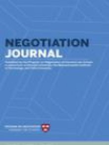 Negotiation Journal期刊