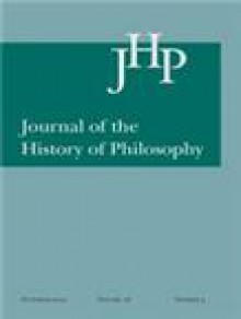 Journal Of The History Of Philosophy期刊