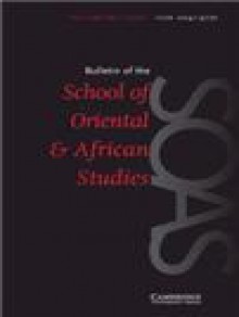 Bulletin Of The School Of Oriental And African Studies-university Of London期刊