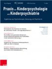 Praxis Der Kinderpsychologie Und Kinderpsychiatrie期刊