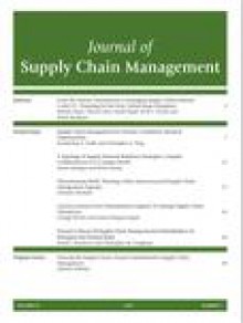 Journal Of Supply Chain Management期刊