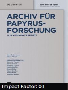 Archiv Fur Papyrusforschung Und Verwandte Gebiete期刊