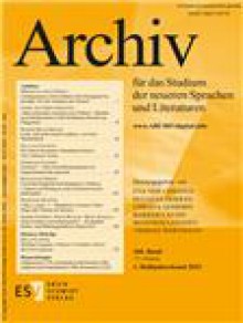 Archiv Fur Das Studium Der Neueren Sprachen Und Literaturen期刊