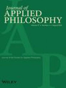 Journal Of Applied Philosophy期刊