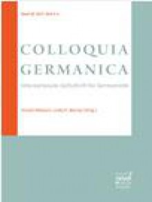 Colloquia Germanica期刊