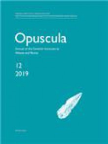 Opuscula-annual Of The Swedish Institutes At Athens And Rome期刊