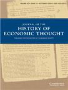 Journal Of The History Of Economic Thought期刊