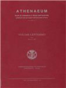 Athenaeum-studi Periodici Di Letteratura E Storia Dell Antichita期刊