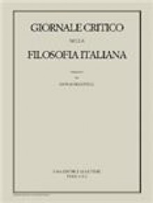 Giornale Critico Della Filosofia Italiana期刊