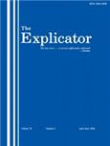 Explicator期刊