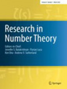 Research In Number Theory期刊