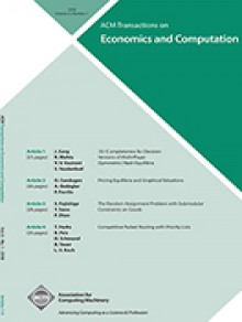 Acm Transactions On Economics And Computation