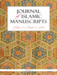 Journal Of Islamic Manuscripts期刊