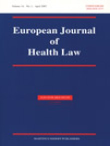 European Journal Of Health Law期刊