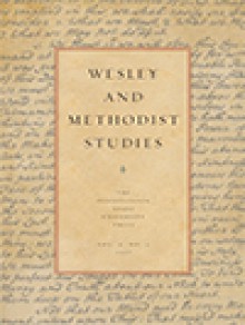 Wesley And Methodist Studies期刊