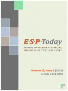 Esp Today-journal Of English For Specific Purposes At Tertiary Level期刊