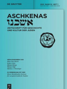 Aschkenas-zeitschrift Fuer Geschichte Und Kultur Der Juden期刊