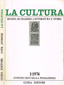 Cultura-rivista Di Filosofia Letteratura Storia期刊