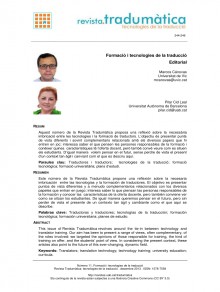 Tradumatica-traduccio I Tecnologies De La Informacio I La Comunicacio期刊